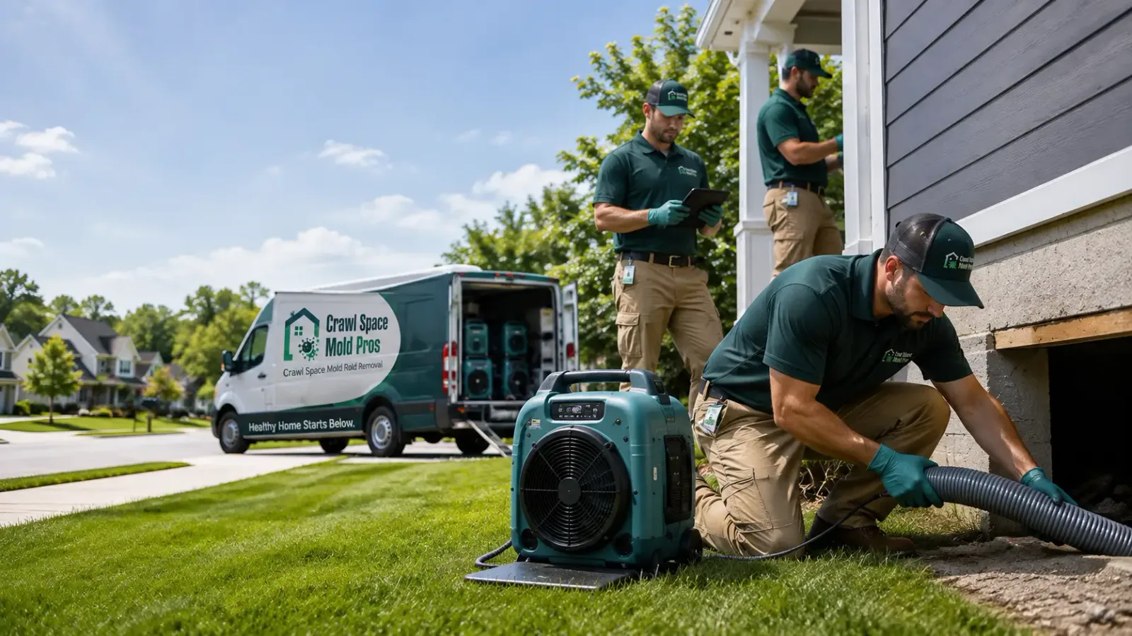 Crawl Space Mold Removal in Bellville, OH